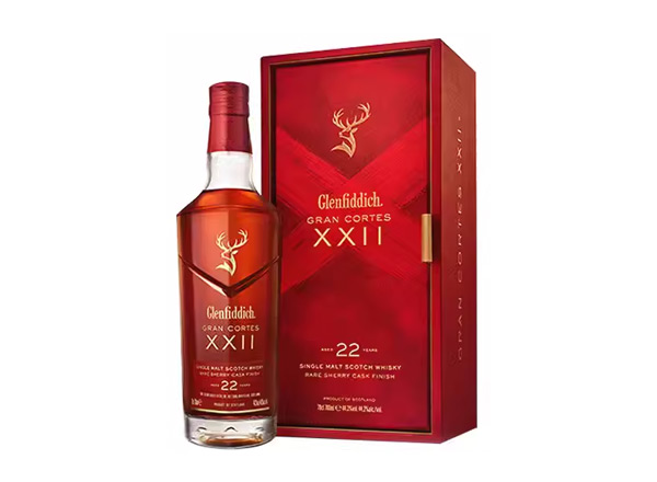 南京回收格兰菲迪22年璀璨珍藏版威士忌700ml礼盒装Glenfiddich XXII苏格兰威士忌