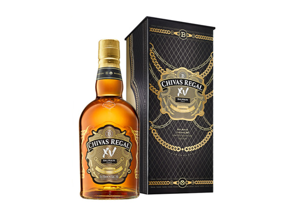 南京芝华士15年回收Chivas Regal XV Balmain巴尔曼联名限定版700ml苏格兰调配型威士忌洋酒