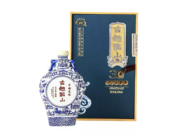 南京黄酒回收古越龙山黄酒千福花雕三十年陈酿绍兴花雕酒500ml礼盒装
